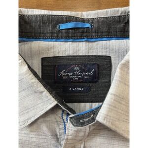 Across the Pond Men's Long Sleeve Shirt Size XL Signature Line Blue‎ Heather